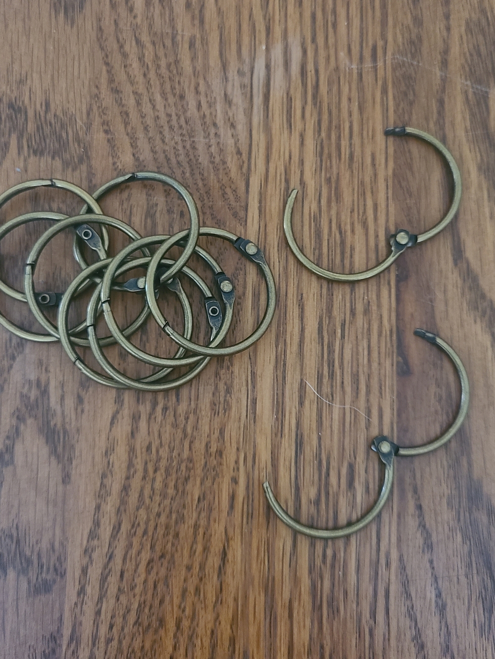 Bronze Loose Leaf Book Binder Rings